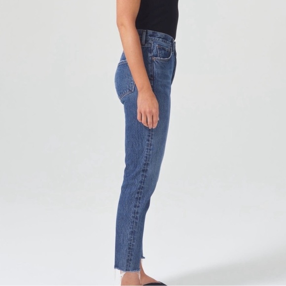 Agolde Blue Size 28 Riley Crop Straight Leg Jeans - Picture 2 of 12